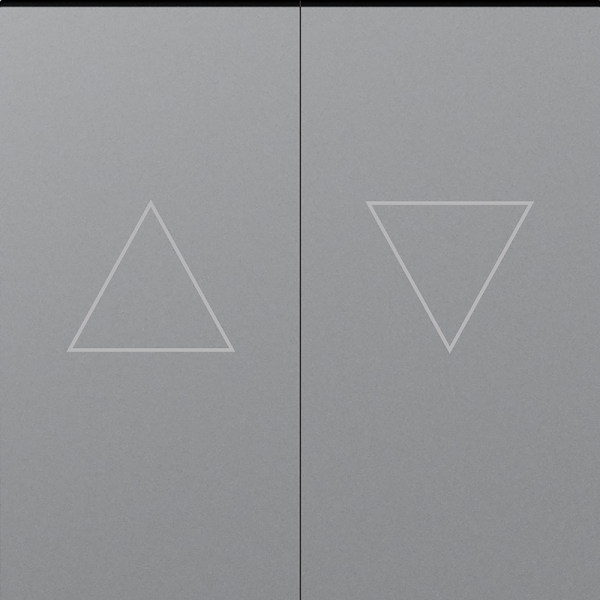 Клавиша 2-я со стрелками для жалюзи,  матовый серый,  серия A07