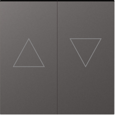 Клавиша 2-я со стрелками для жалюзи,  матовый титан,  серия A07