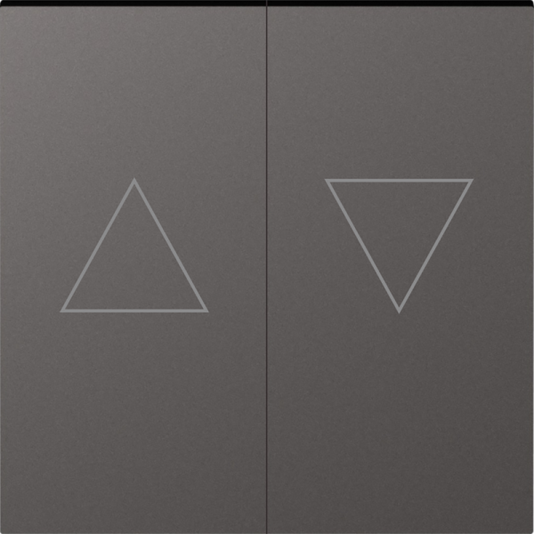 Клавиша 2-я со стрелками для жалюзи,  матовый титан,  серия A07