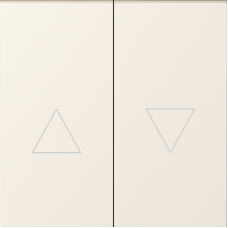 Клавиша 2-я со стрелками для жалюзи,  матовый кремовый,  серия S08