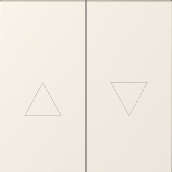 Клавиша 2-я со стрелками для жалюзи,  матовый кремовый,  серия S08