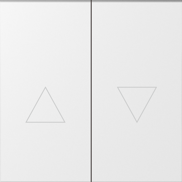 Клавиша 2-я со стрелками для жалюзи,  матовый белый,  серия S08