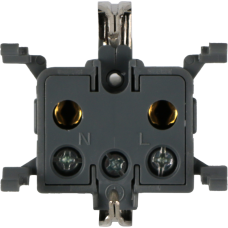 Механизм розетки 2К+З для скрытой установки,  IP55,  серия W55