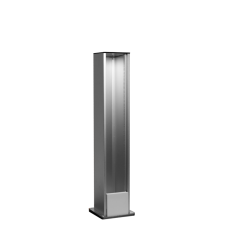Напольная мини-колонна односторонняя 14 мод. (7мод. 45х45),  высота 360мм,  цвет алюминий