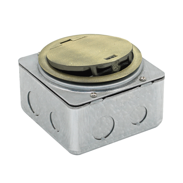 Лючок в пол 3 мод. (1 мод. 45х45 мм. + 1 мод. 22.5х45 мм.),  античная латунь