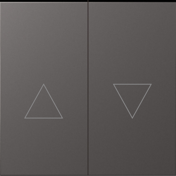 Клавиша 2-я со стрелками для жалюзи,  матовый титан,  серия S08