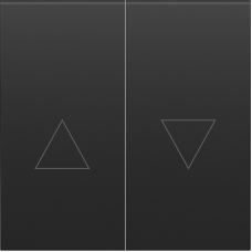 Клавиша 2-я со стрелками для жалюзи,  черный графит,  серия S08