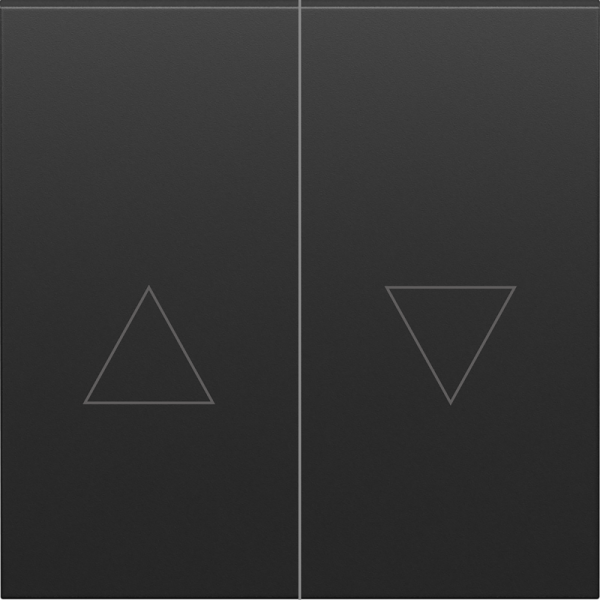 Клавиша 2-я со стрелками для жалюзи,  черный графит,  серия S08