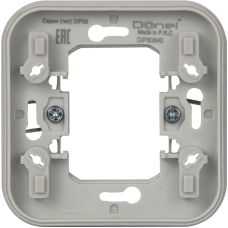 Адаптер для скрытой установки одиночный,  цвет серый,  IP55,  серия W55