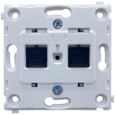 Механизм компьютерной розетки RJ45 2-я Cat.6/ClassE-8/8,  серия DA
