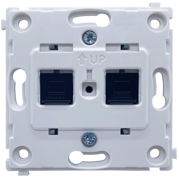 Механизм компьютерной розетки RJ45 2-я Cat.6/ClassE-8/8,  серия DA