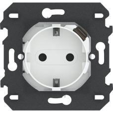 Розетка нем.ст. 2К+З со встр.зарядкой USB C + супп.2м ~250В 16А/=5В 1.5А 2 м. белый