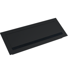 Кабельный громмет (лючок) в стол,  310*120мм,  цвет: черный