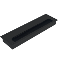 Кабельный громмет (лючок) в стол,  280*80мм,  цвет: черный