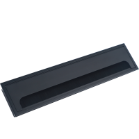 Кабельный громмет (лючок) в стол,  350*80мм,  цвет: черный