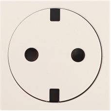 Розетка 2К+З нем.ст.,  с з/ш,  плоская,  бел. (45х45мм),  серия (тип) DF6
