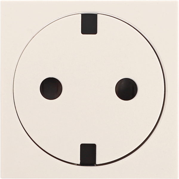 Розетка 2К+З нем.ст.,  с з/ш,  плоская,  бел. (45х45мм),  серия (тип) DF6