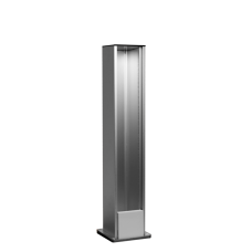 Напольная мини-колонна односторонняя 16 мод. (8мод. 45х45),  высота 405мм,  цвет алюминий