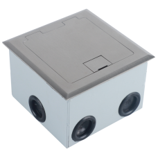 Лючок в пол 3 мод. (1 мод. 45х45 мм. + 1 мод. 22.5х45 мм.),  нержавеющая сталь,  (с уст. набором)