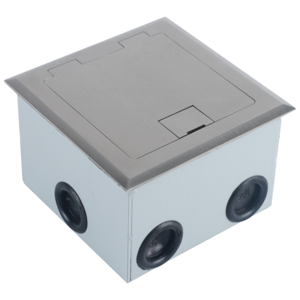 Лючок в пол 3 мод. (1 мод. 45х45 мм. + 1 мод. 22.5х45 мм.),  нержавеющая сталь,  (с уст. набором)