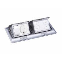 Выдвижной блок Snap 6 (3+3) мод. алюминий (с уст. набором)