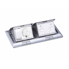 Выдвижной блок Snap 6 (3+3) мод. алюминий (с уст. набором)