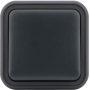 Переключатель 1-клавишный накладной,  цвет антрацит,  IP55,  серия W55