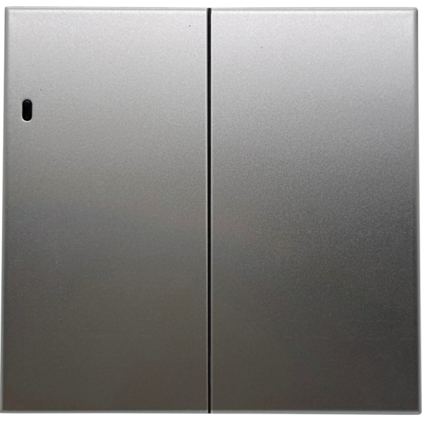 Клавиша 2-я с подсветкой,  благородная сталь,  серия R98 METAL