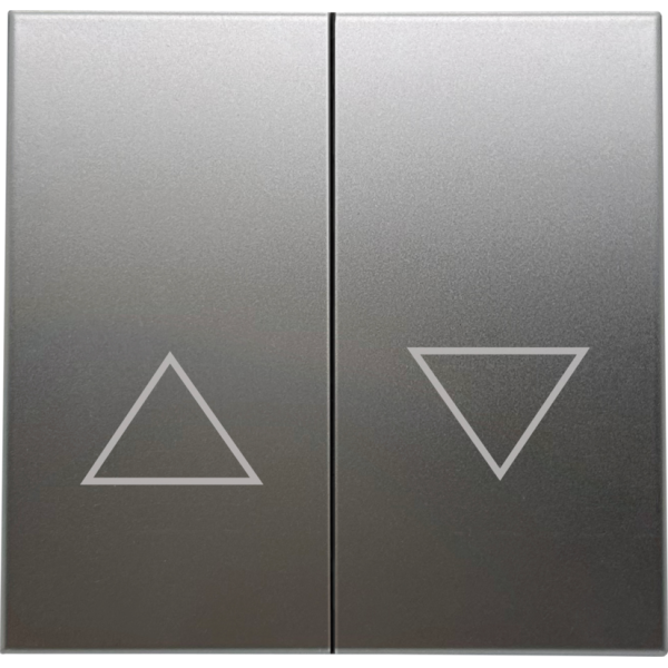 Клавиша 2-я со стрелками для жалюзи,  благородная сталь,  серия R98 METAL