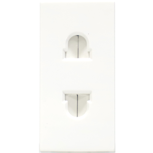 Розетка euro-US,  1 мод.,  бел. (22.5х45мм)
