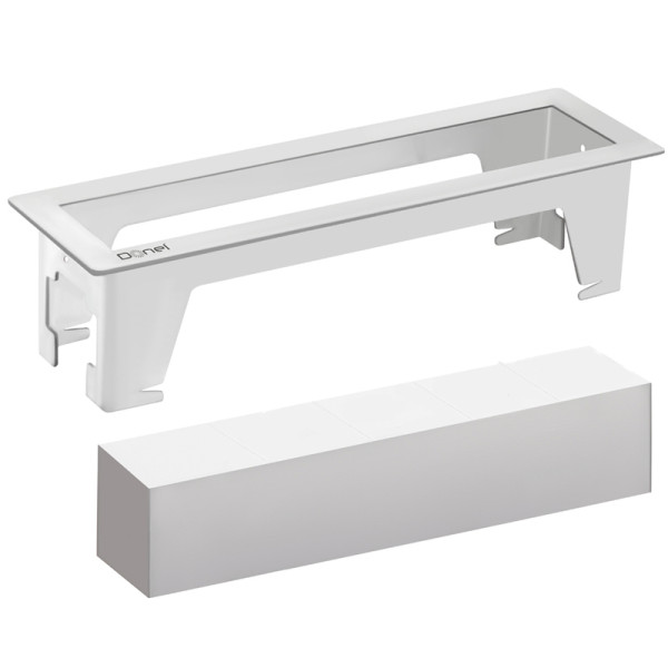 Встраиваемый розеточный блок 8 мод. (4 мод. 45х45)