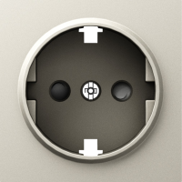 Накладка для розетки Schuko с заземлением,  со шторками 16A 250 В~, серия A07