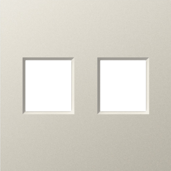Накладка 2-я для розеток RJ45, TV, SAT,  матовый кашемир,  серия A07