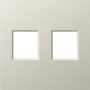 Накладка 2-я для розеток RJ45, TV, SAT,  матовый кашемир,  серия A07