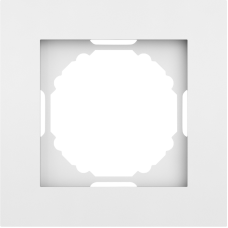 Рамка 1-я,  матовый белый,  серия A07