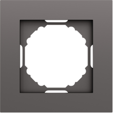Рамка 1-я,  матовый титан,  серия A07