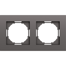 Рамка 2-я,  матовый титан,  серия A07