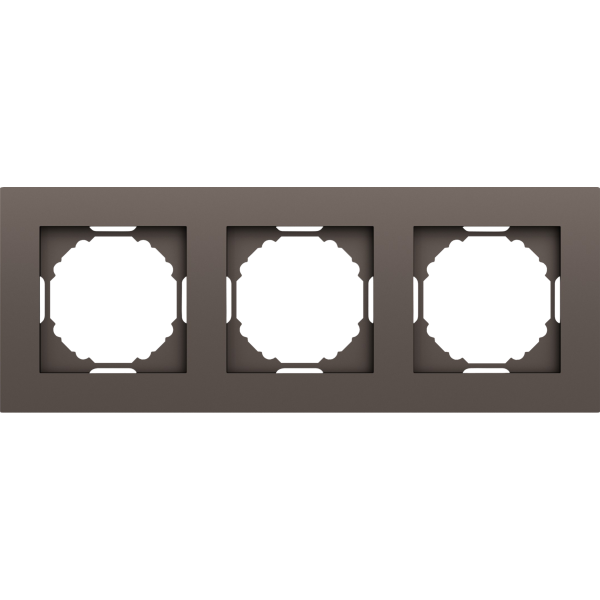 Рамка 3-я,  мокко,  серия A07