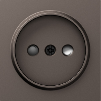 Накладка для розетки без заземления,  со шторками 16A 250 В~,  мокко,  серия A07