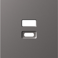 Накладка для розеток USB,  матовый титан,  серия A07