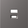 Накладка для розеток USB,  матовый титан,  серия A07