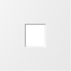 Накладка 1-я для розеток RJ45, TV, SAT,  HDMI,  матовый белый,  серия A07