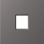 Накладка 1-я для розеток RJ45, TV, SAT,  HDMI,  матовый титан,  серия A07