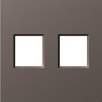 Накладка 2-я для розеток RJ45, TV, SAT,  мокко,  серия A07