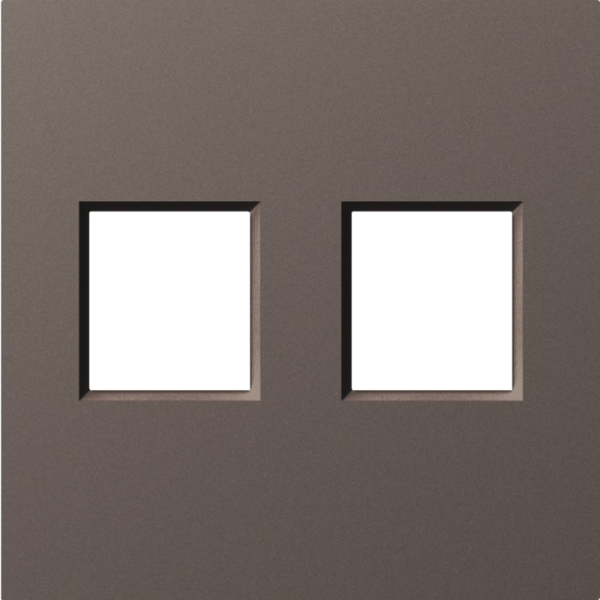 Накладка 2-я для розеток RJ45, TV, SAT,  мокко,  серия A07