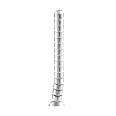 Кабель-канал вертикальный гибкий OvaleDesign,  пластик,  серебро,  длина 0.745м