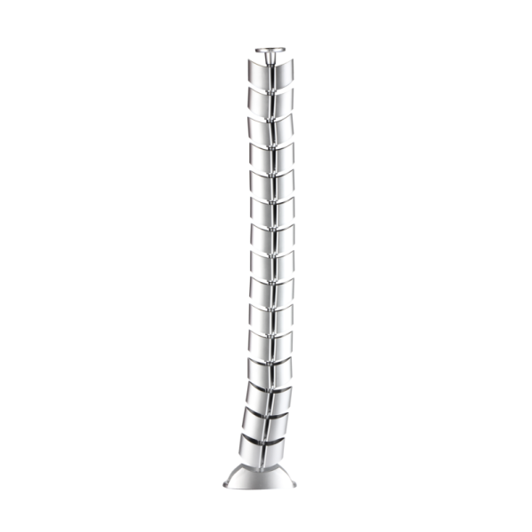 Кабель-канал вертикальный гибкий OvaleDesign,  пластик,  серебро,  длина 0.745м