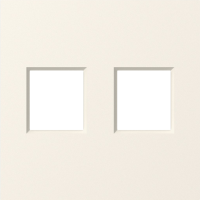 Накладка 2-я для розеток RJ45, TV, SAT,  матовый кремовый,  серия A07