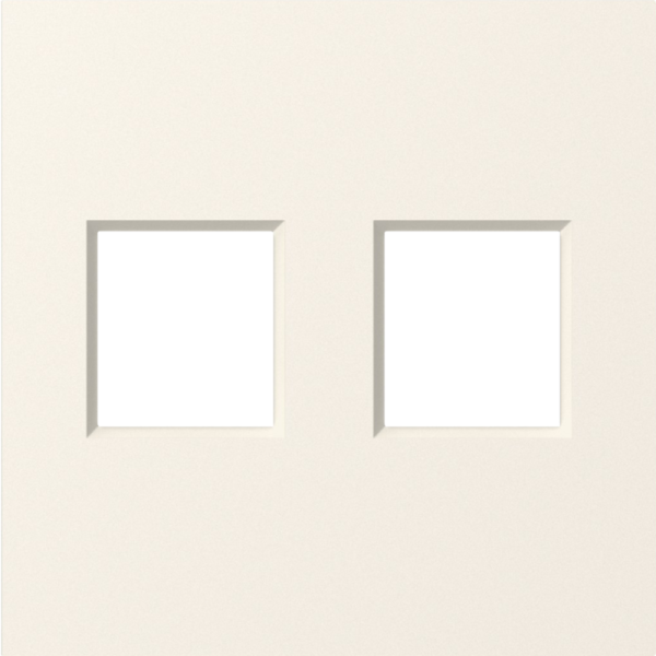 Накладка 2-я для розеток RJ45, TV, SAT,  матовый кремовый,  серия A07