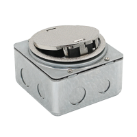 Лючок в пол 3 мод. (1 мод. 45х45 мм. + 1 мод. 22.5х45 мм.),  серебро